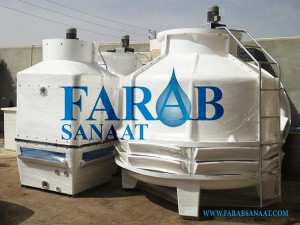 برج خنک کن فایبرگلاس مخروطی محصول شرکت فرآب
